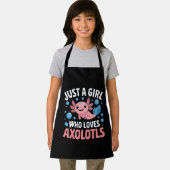 Axolotl Kawaii is gewoon een meisje dat van Axolot Schort (Insitu)