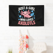 Axolotl Kawaii is gewoon een meisje dat van Axolot Spandoek (Insitu)