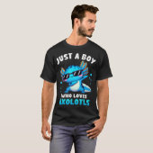 Axolotl Kawaii Just A Boy Who Loves Axolotls Dabbi T-shirt (Voorkant volledig)
