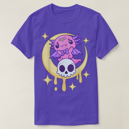 Axolotl Kawaii Pastel Goth Cute Creepy Aesthetic N T-shirt (Design voorkant)