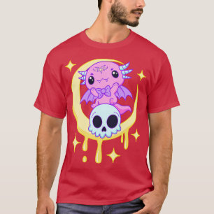 Axolotl Kawaii Pastel Gothic Cute Creepy esthetic  T-shirt