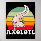 Axolotl Kawaii Poster (Voorkant)