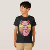 Axolotl Kawaii T-shirt (Voorkant volledig)