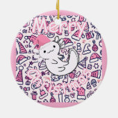 Axolotl Keramisch Ornament (Achterkant)