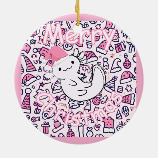 Axolotl Keramisch Ornament (Achterkant)