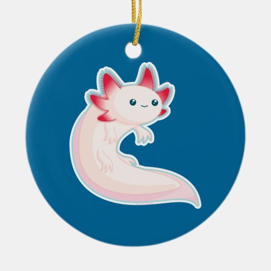 Axolotl Keramisch Ornament (Voorkant)