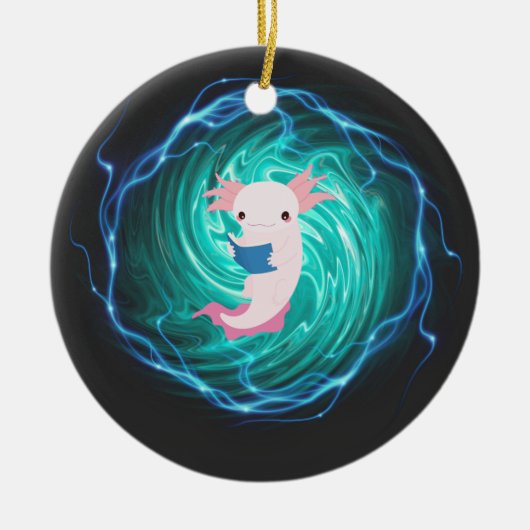 Axolotl Keramisch Ornament (Voorkant)