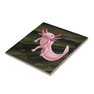 Axolotl keramische tegel tegeltje