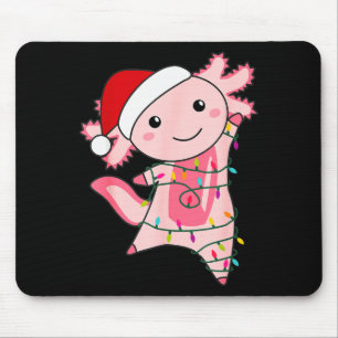 Axolotl Kerst Elfjes Licht Kerst Axolotl Muismat