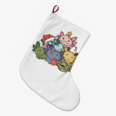 Axolotl kerstboom Funny Animal Kerstmis Grote Kerstsok (Voorkant (Hangend))