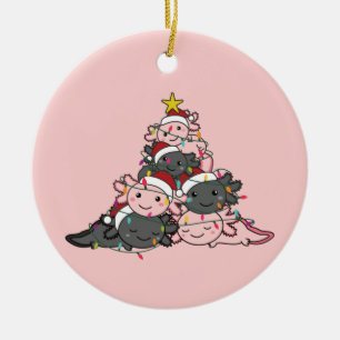 Axolotl kerstboom Funny Animal Kerstmis Keramisch Ornament