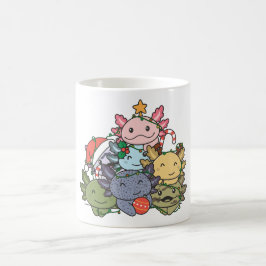 Axolotl kerstboom Funny Animal Kerstmis Koffiemok