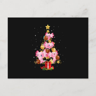 Axolotl kerstboom Pajama Xmas Salamander voor Briefkaart