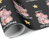Axolotl kerstboomdieren Axolota Cadeaupapier (Rol Hoek)