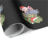 Axolotl kerstboomdieren Axolota Cadeaupapier (Rol Hoek)