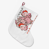 Axolotl kerstboomdieren Axolota Grote Kerstsok (Voorkant (Hangend))