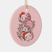 Axolotl kerstboomdieren Axolota Keramisch Ornament (Rechts)