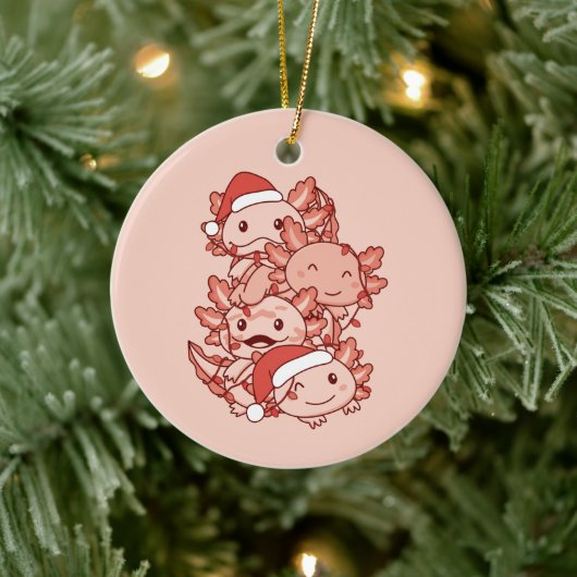 Axolotl kerstboomdieren Axolota Keramisch Ornament (Boom)