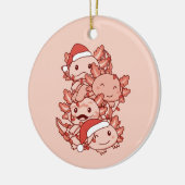 Axolotl kerstboomdieren Axolota Keramisch Ornament (Links)