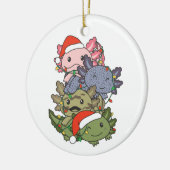 Axolotl kerstboomdieren Axolota Keramisch Ornament (Links)