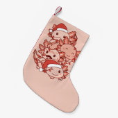 Axolotl kerstboomdieren Axolota Kleine Kerstsok (Voorkant (Hangend))