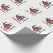 Axolotl-kerstcadeau-winterdieren Axolotl Cadeaupapier (Hoek)