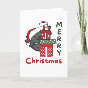 Axolotl Kerstcadeau Winterdieren Axolotl Feestdagen Kaart