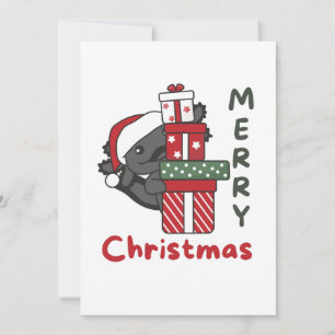Axolotl Kerstcadeau Winterdieren Axolotl Feestdagenkaart