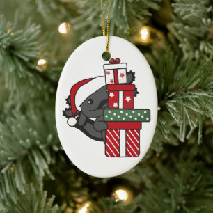 Axolotl-kerstcadeau-winterdieren Axolotl Keramisch Ornament