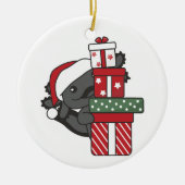 Axolotl-kerstcadeau-winterdieren Axolotl Keramisch Ornament (Voorkant)