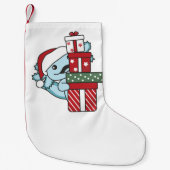 Axolotl-kerstcadeau-winterdieren Axolotl Kleine Kerstsok (Voorkant)