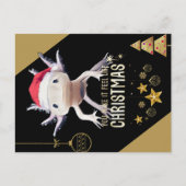 Axolotl-Kerstmis Briefkaart (Voorkant)