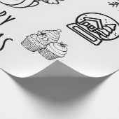 Axolotl-Kerstmis Cadeaupapier (Hoek)