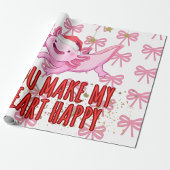 Axolotl-Kerstmis Cadeaupapier