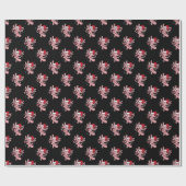 Axolotl Kerstmis Candycane Cadeaupapier (Vlak)