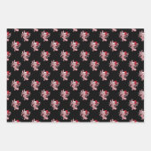 Axolotl Kerstmis Candycane Inpakpapier Vel (Voorkant)