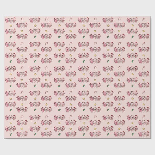 Axolotl Kerstmis Dieren Sweet Axolota Cadeaupapier (Vlak)