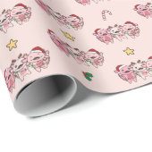 Axolotl Kerstmis Dieren Sweet Axolota Cadeaupapier (Rol Hoek)