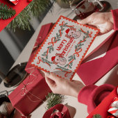 Axolotl-Kerstmis Feestdagenkaart