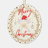 Axolotl-Kerstmis Keramisch Ornament (Links)
