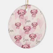 Axolotl-Kerstmis Keramisch Ornament (Links)