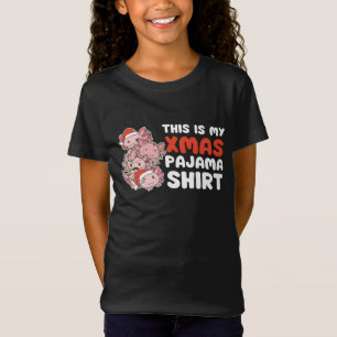 Axolotl Kerstmis kerstpyjama T-shirt
