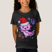 Axolotl Kerstmis T-Shirt (Voorkant)