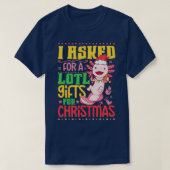 Axolotl Kerstmis T-shirt (Design voorkant)