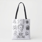 Axolotl-Kerstmis Tote Bag (Voorkant)