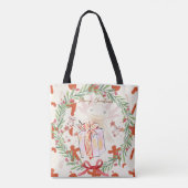 Axolotl-Kerstmis Tote Bag (Achterkant)