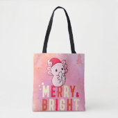 Axolotl-Kerstmis Tote Bag (Voorkant)