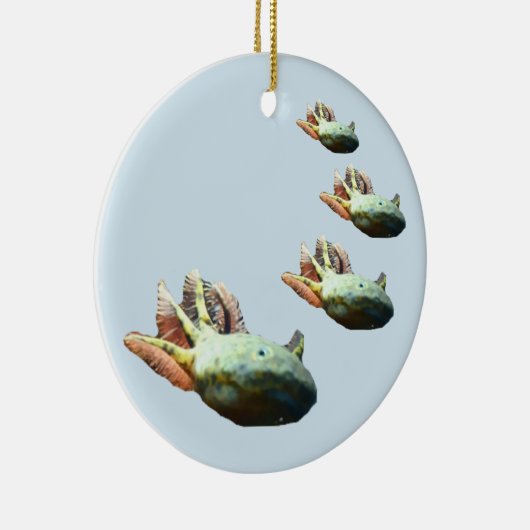 AXOLOTL kerstversiering Keramisch Ornament (Rechts)