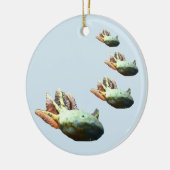 AXOLOTL kerstversiering Keramisch Ornament (Links)