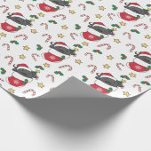 Axolotl kerstwinterdieren Axolotl Cadeaupapier (Hoek)